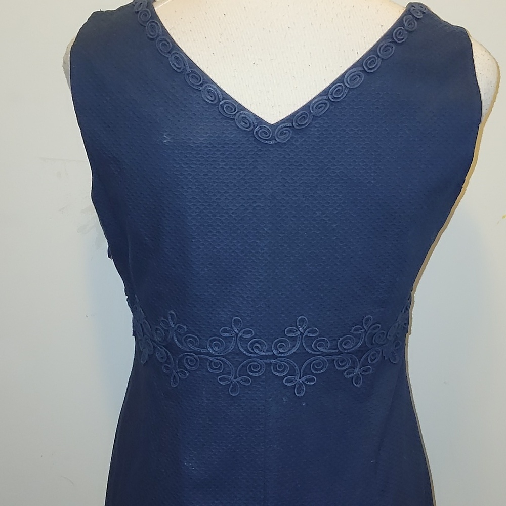 Boden sleeveless midi Sheath dress 6 Long V Neck - Picture 4 of 10